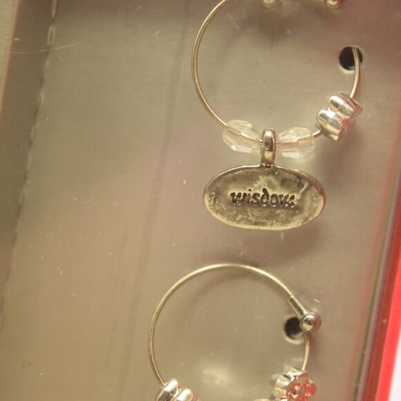 Ashley Nicole Designs Decorative Wine Charms Inspiring Words Goldtone Party Gift - Picture 4 of 12